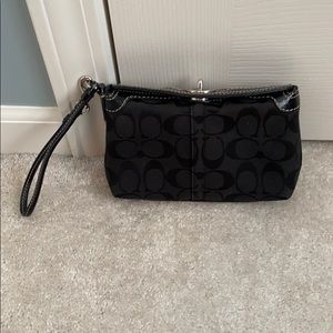 Black Coach Wristlet